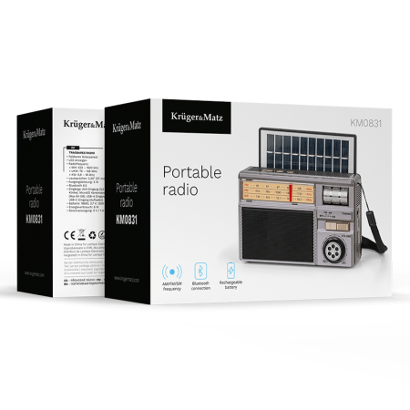 RADIO PORTABIL ANALOG INCARCARE SOLARA KRUGER&MATZ [6]