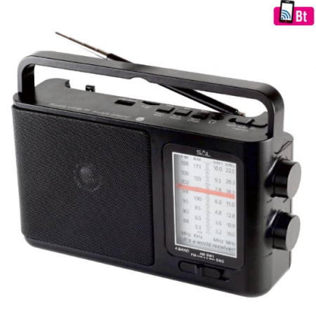 Boxe - Radio portabil, MP3-BT, 4 benzi, AC/DC