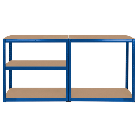 RAFT METALIC 5 POLITE 750K MDF 180X90X40 ALBASTRU REBEL [5]