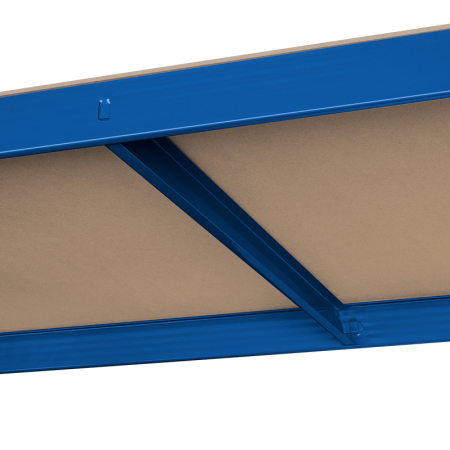 RAFT METALIC 5 POLITE 750K MDF 180X90X40 ALBASTRU REBEL [7]