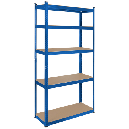 RAFT METALIC 5 POLITE 750K MDF 180X90X40 ALBASTRU REBEL [1]