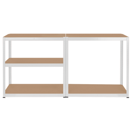 RAFT METALIC 5 POLITE 750KG MDF 180X90X40 ALB REBEL [5]