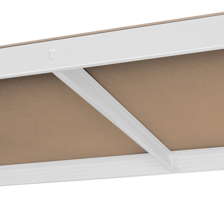 RAFT METALIC 5 POLITE 750KG MDF 180X90X40 ALB REBEL [7]