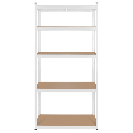 RAFT METALIC 5 POLITE 750KG MDF 180X90X40 ALB REBEL [3]