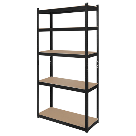 RAFT METALIC 5 POLITE 750KG MDF 180X90X40 NEGRU REBEL [2]