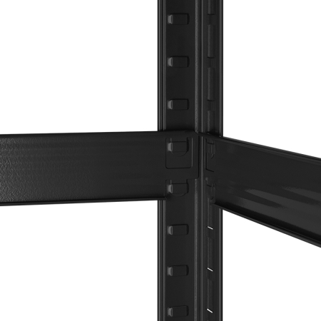 RAFT METALIC 5 POLITE 750KG MDF 180X90X40 NEGRU REBEL [6]