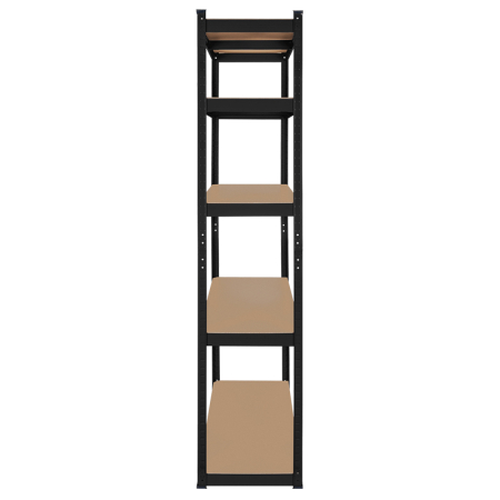 RAFT METALIC 5 POLITE 750KG MDF 180X90X40 NEGRU REBEL [4]