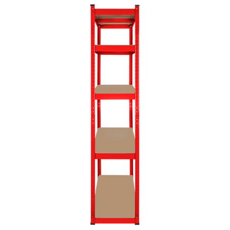 RAFT METALIC 5 POLITE 750KG MDF 180X90X40 ROSU REBEL [4]