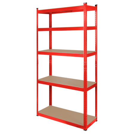RAFT METALIC 5 POLITE 750KG MDF 180X90X40 ROSU REBEL [2]
