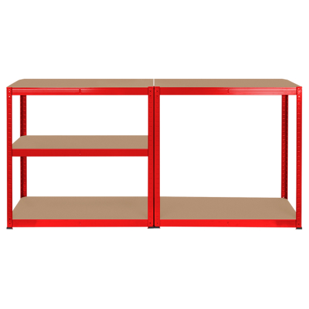 RAFT METALIC 5 POLITE 750KG MDF 180X90X40 ROSU REBEL [5]