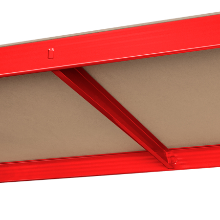 RAFT METALIC 5 POLITE 750KG MDF 180X90X40 ROSU REBEL [7]