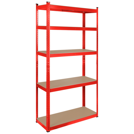 RAFT METALIC 5 POLITE 750KG MDF 180X90X40 ROSU REBEL [1]