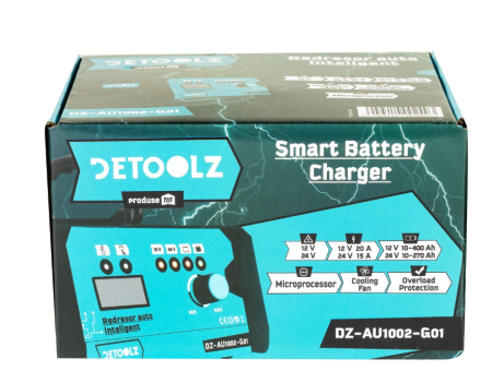 Redresor auto Detoolz, 360W 12V-24V, 15A-20A 10-400Ah CM [5]