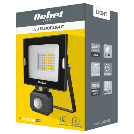REFLECTOR LED 30W 4000K CU SENZOR 230V REBEL [3]