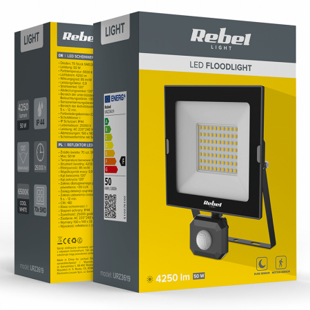 REFLECTOR LED 50W 6500K SENZOR MISCARE REBEL [3]