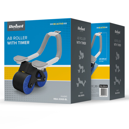 ROATA ABDOMINALA CRONOMETRU AB WHEEL ALBASTRU REBEL ACT [6]