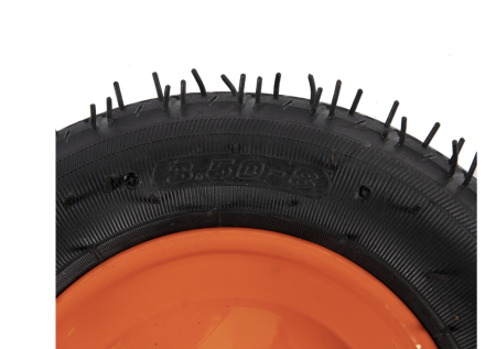 Roata roaba Micul Fermier 3.50-8, janta portocalie [3]