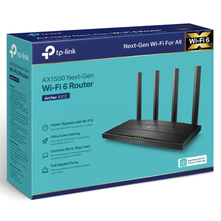 ROUTER WIRELESS GIGABIT WIFI6 ARCHER AX12 TP-LINK [4]