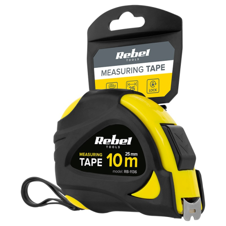 RULETA METALICA 25MM 10M REBEL [3]