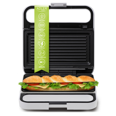 SANDWICH MAKER 2 IN 1 AD 3070 ALB ADLER [14]