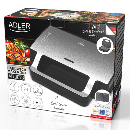 SANDWICH MAKER 2 IN 1 AD 3073 ADLER [4]
