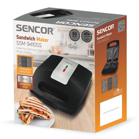 SANDWICH MAKER 3 IN 1 700W SENCOR [9]