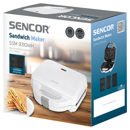 SANDWICH MAKER 3 IN 1 750W SENCOR [7]