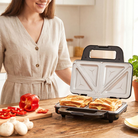 SANDWICH MAKER CERAMIC XXL 900W TEESA [8]