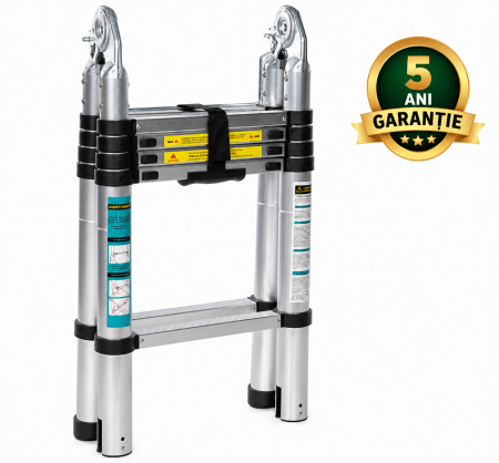 Gradina - Scara telescopica dubla 3.2m - 10 trepte