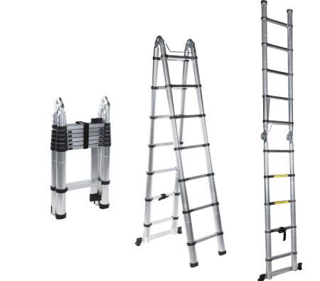 Scara telescopica dubla 4.4m - 14 trepte [1]
