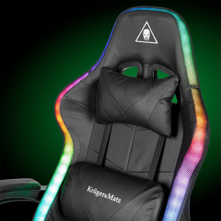 SCAUN GAMING GX-150 NEGRU LED MASAJ KRUGER&MATZ [15]