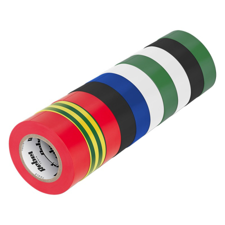 SET 10 BENZI IZOLATOARE COLOR 0.13X19MM 20 YARD REBEL [1]