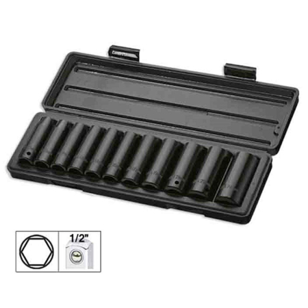 SCULE SI ECHIPAMENTE ATELIER - SET 11 TUBULARE DE IMPACT HEX. DE 1/2` JBM