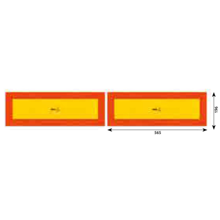 Accesorii auto - SET 2 AUTOCOLANTE REFLECTORIZANTE 565X132 MM HICO
