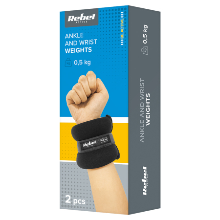 SET 2 GREUTATI INCHEIETURA 2X0.5KG REBEL ACTIVE [5]