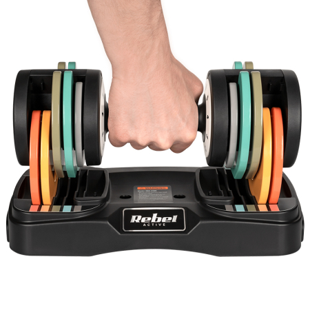 SET 2X GANTERA FONTA REGLABILA 1KG 2X10KG REBEL ACTIVE [6]