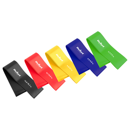 Fitness - SET 5 BENZI ELASTICE LATEX MINI BAND 2-18KG REBEL ACTIV