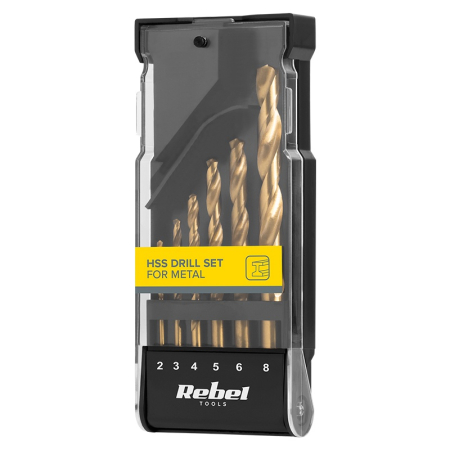 SET 6 BURGHIE METAL HSS 2-8MM REBEL [3]