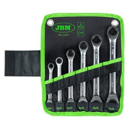 SCULE SI ECHIPAMENTE ATELIER - SET 6 CHEI CU RATCHET JBM