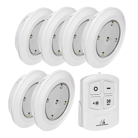 Echipamente supraveghere & Lanterne profesionale - SET 6 LAMPI LED CU TELECOMANDA MCE0165