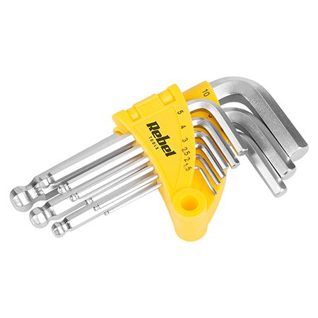 Service, hobby, mentenanta - SET 9 CHEI IMBUS OTEL CROM-VANADIU REBEL