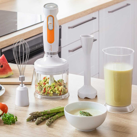 SET BLENDER DE MANA 2 VITEZE 600W ALB SENCOR [2]