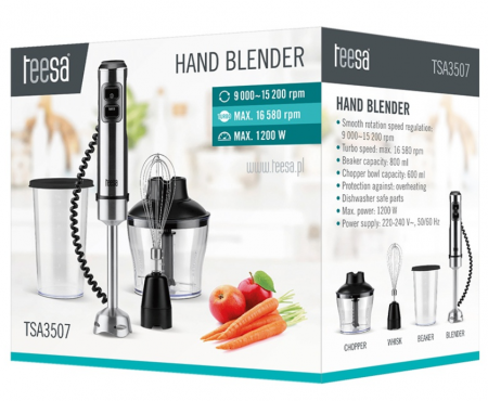 SET BLENDER MANA 1200W TEESA TSA3507 [4]