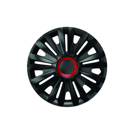 CAPACE CENTRALE - SET CAPACE ROTI 14` NEGRE CU INEL ROSU ROYAL