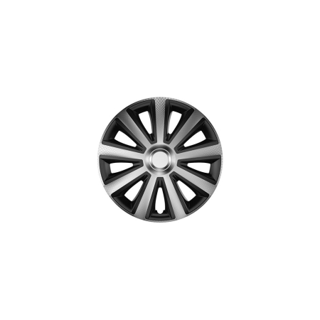 JANTE SI CAPACE - SET CAPACE ROTI 14` VR CARBON AVIATOR SILVER&BLACK