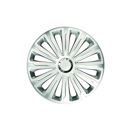 JANTE SI CAPACE - SET CAPACE ROTI 16` CU INEL CROMAT TREND