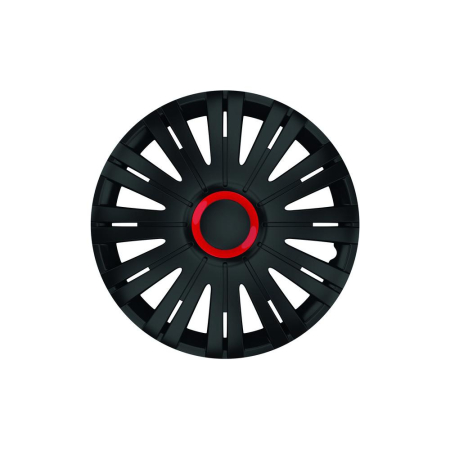 CAPACE CENTRALE - SET CAPACE ROTI 16` NEGRE CU INEL ROSU ACTIVE