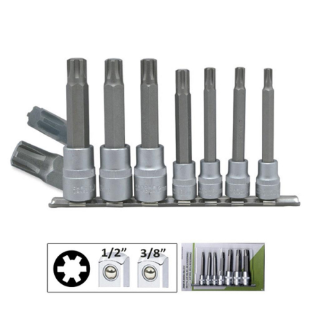 SCULE MECANICE - SET CAPETE TUBULARE TORX RIBE JBM