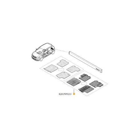 ACCESORII DE INTERIOR - SET COVORASE CAUCIUC LOG