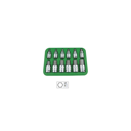 SCULE MECANICE - SET DE 12 PIESE 1/2` IMBUSURI HEX. JBM